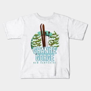 Granite Gorge new hampshire ski logo Kids T-Shirt